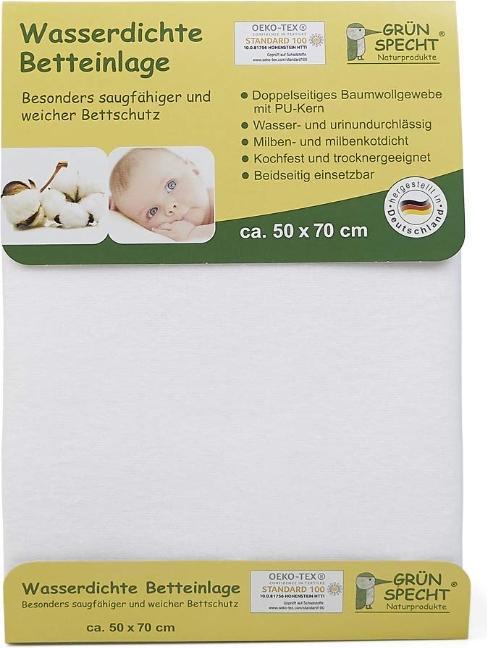 Immagine prodotto Alkemie Grunspecht, rete impermeabile per letto, 50 x 70 cm, bianco, 1 pezzo (50 x 70 cm)