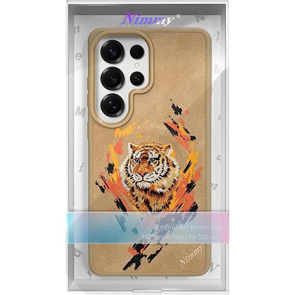 Nimmy Etui Tygrys MagSafe do Samsung Galaxy S26 Ultra jasnobrązowy (Samsung Galaxy S26 Ultra), Cover smartphone, Marrone