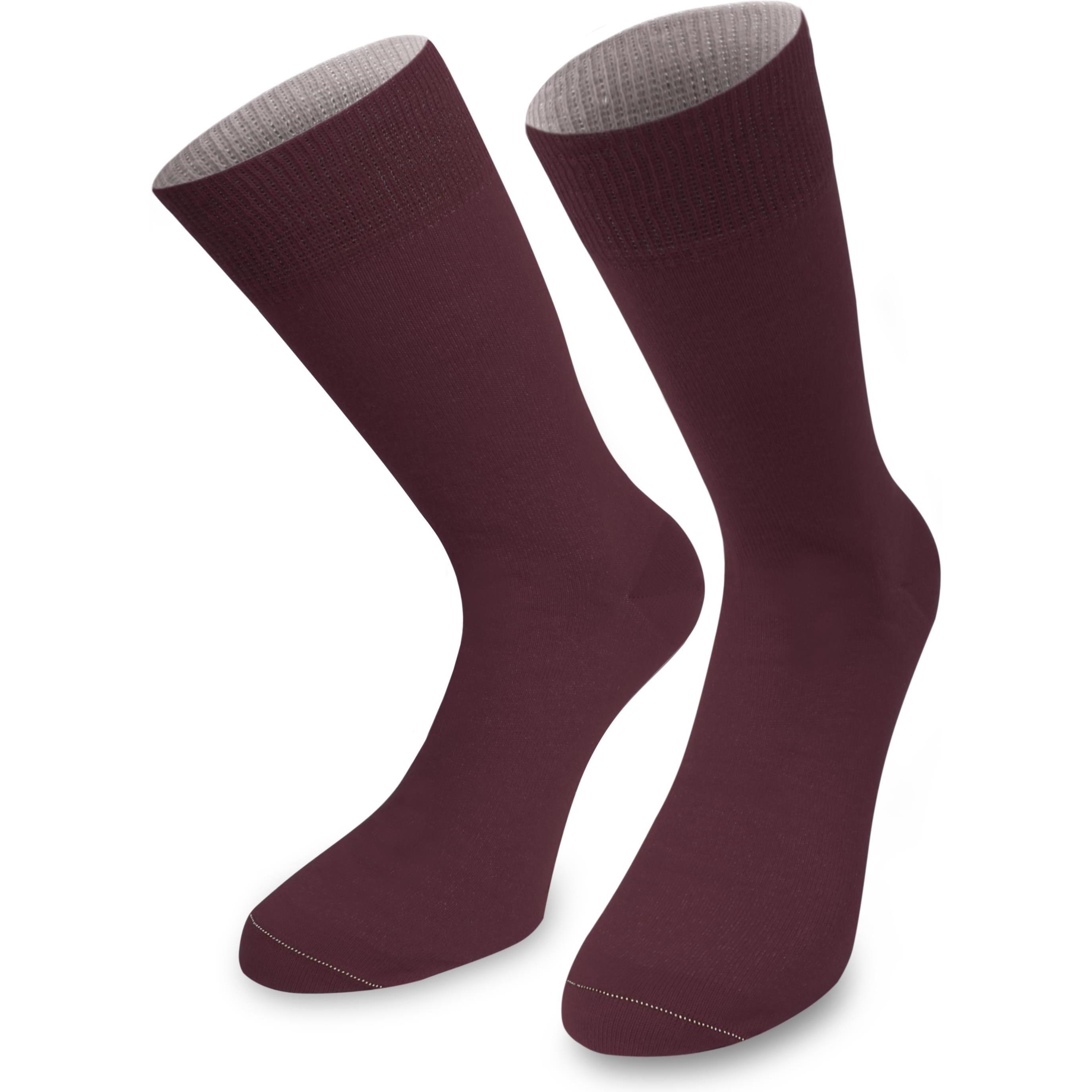 Normani, Unisex, Socken, 1 Paar Socken Bi-Color, Rot, (Einzelpack, 35 - 38)