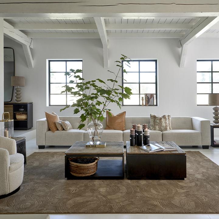 Image du produit Rivièra Maison Delfina Rug, 390x280 cm, taupe (390 x 280 cm)