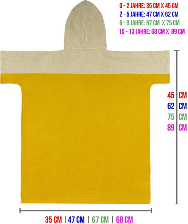 Actual product image Normani Children's Bathing Poncho Puwai