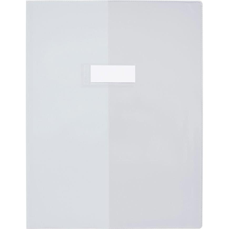 Elba, Heft + Block, Heftschoner DIN A4, aus PVC 0,22 mm, farblos transparent, mit breiter Klappe, 210 x 297 mm (A4)