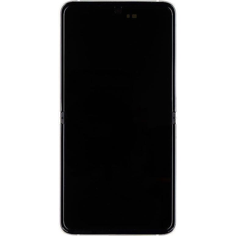 Samsung LCD-Display + Touch-Einheit F711B Galaxy Z Flip 3 5G Creme (Service Pack) (Display), Mobilge