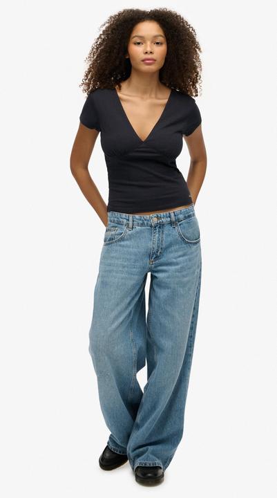 Immagine prodotto Superdry T-shirt corsetto con maniche per donna (S)