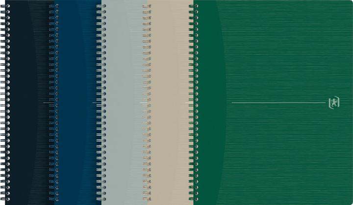Actual product image Oxford Origins A4+ Card Twin-wire Notebook 5x5 140 Pages Grey SCRIBZEE Compatible (A4+, Checked, Soft cover)