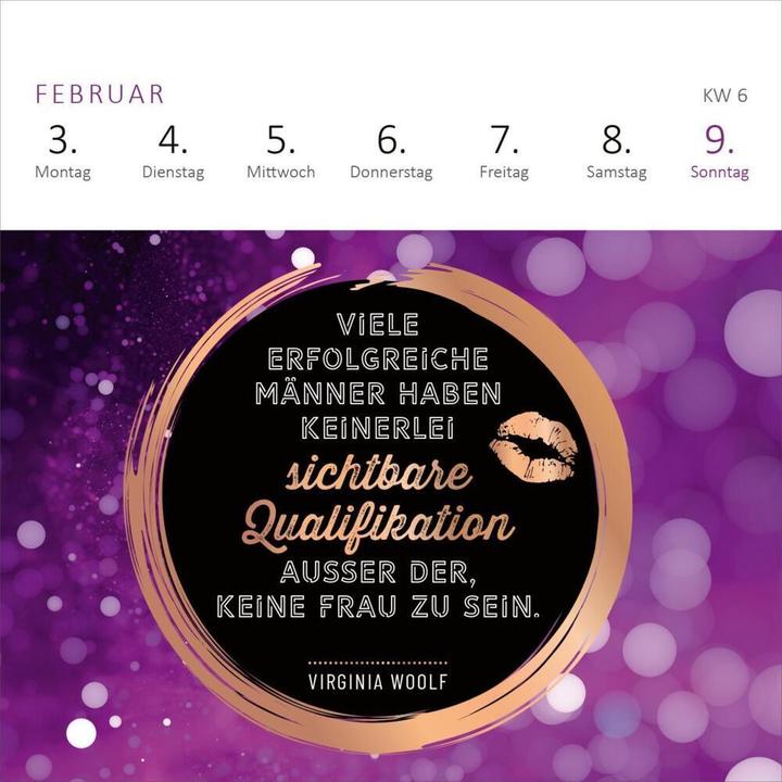Actual product image Mini weekly calendar for cheeky women 2025 (Hardcover, German)