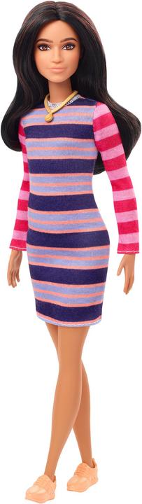 Produktbild Barbie Fashionistas Puppe mit Streifenkleid