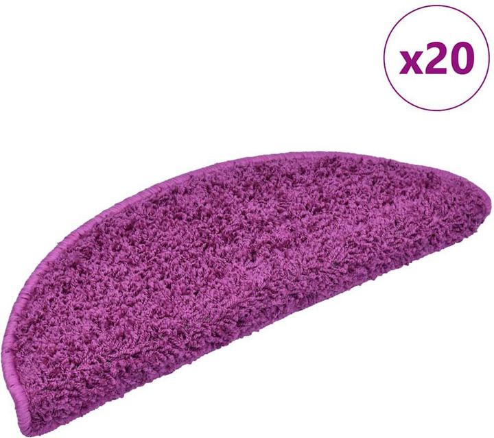 Produktbild VidaXL Stufenmatten 20 Stk. Violett 65x21x4 cm (65 x 21 x 4 cm)