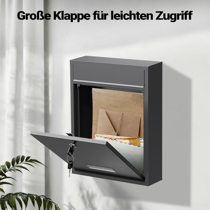 Actual product image Wiltec Design Mailbox V10 Letterbox Postbox Pillar Letter Mail Post Box