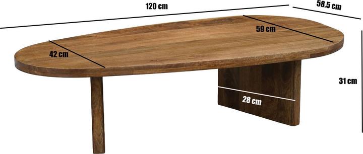Image du produit Wohnling Mango (120 x 59 x 31 cm)
