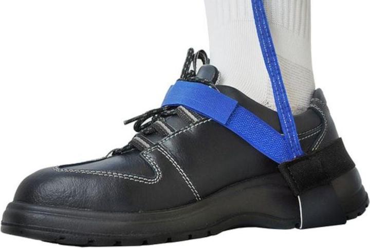 Produktbild Top Swede ESD-Fersenband, 1 MOhm Klettverschluss, blau/schwarz (Statikschutz)