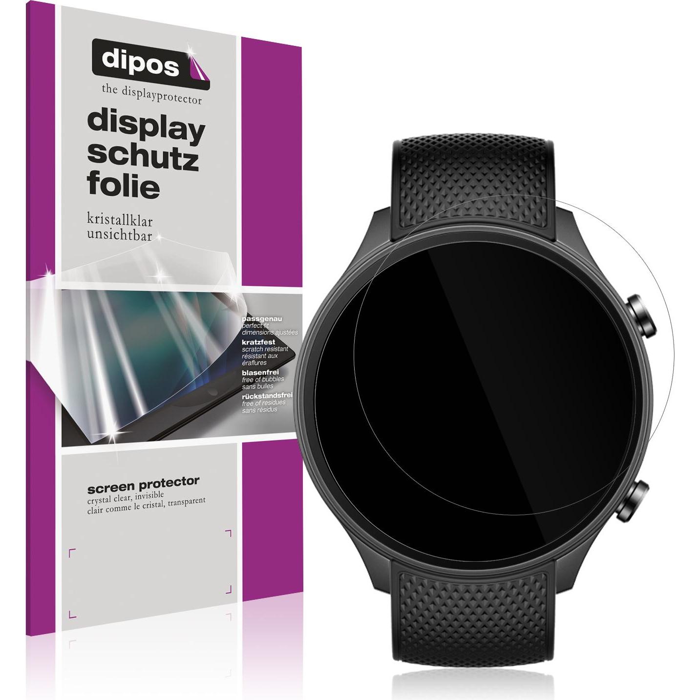 Dipos Schutzfolie Klar für OnePlus Watch 2, Smartwatch Schutzfolie, Transparent