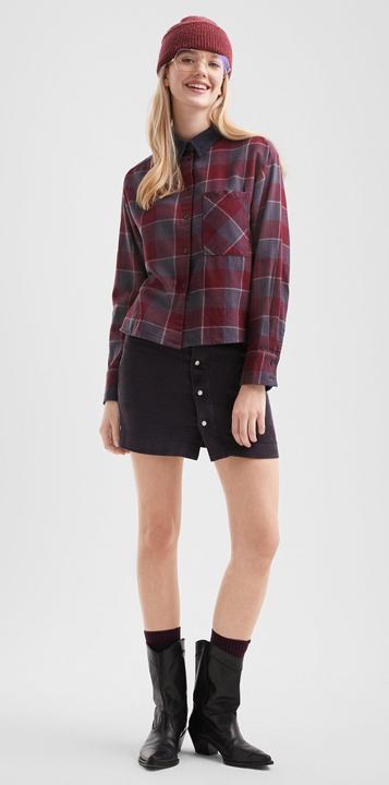 Immagine prodotto s.Oliver Bluse Flanell-Karobluse mit Cordkragen (34)