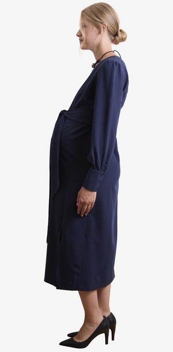 Image du produit Vertbaudet Robe de maternité festive avec ceinture (42)