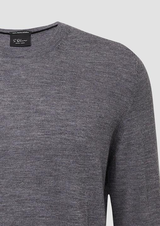 Produktbild s.Oliver Strickpullover Strickpullover aus reiner Merinowolle (M)