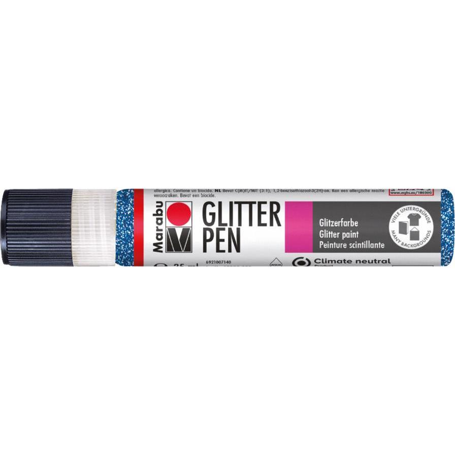 Marabu, Künstlerfarbe + Bastelfarbe, Effektfarbe "Glitter-Liner", glitter-kiwigrn, 25 ml (Glitter-Kiwi, 25 ml)