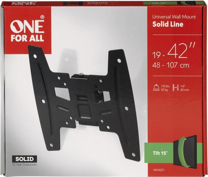 Image du produit One for All Solid WM4221 (Mur, 50 kg, 19" - 42")