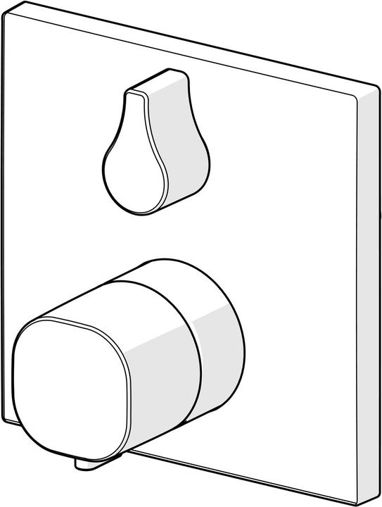Produktbild Hansa Hansaliving Duscharmatur, Fertigmontageset, Thermostat, Unterputz, 81139562