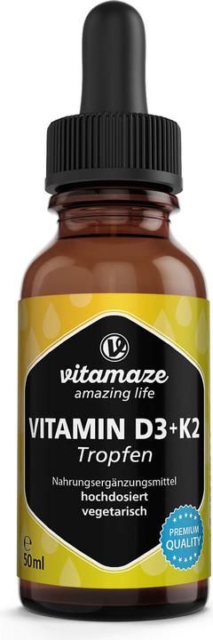 Actual product image Vitamaze Vitamin D3 + K2 (1 Piece, Droplet)