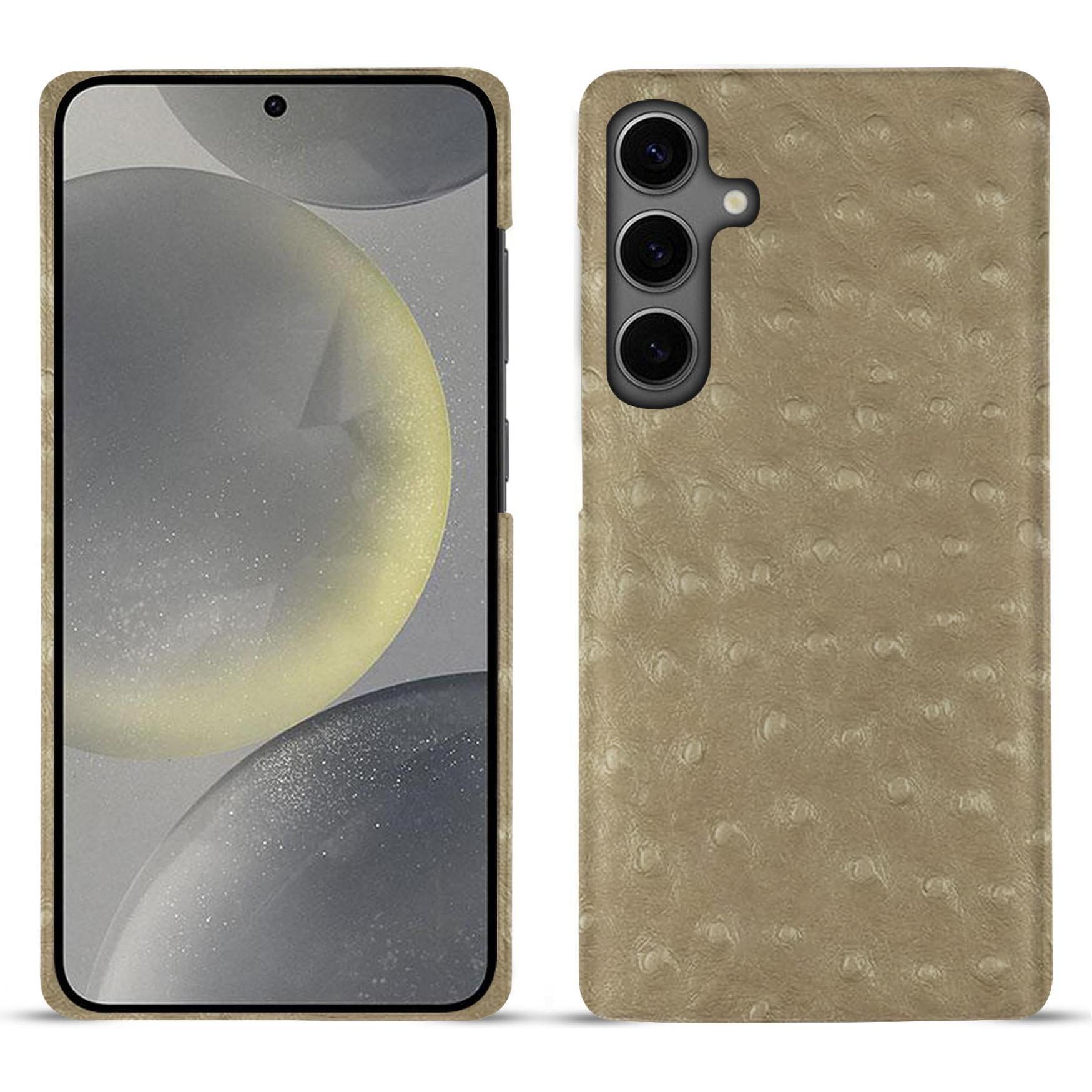 Noreve Lederschutzhülle (Samsung Galaxy S24), Smartphone Hülle, Beige