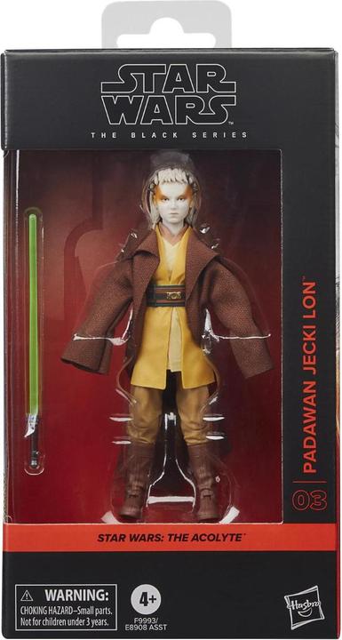 Image du produit Hasbro Star Wars : The Acolyte Black Series Figurine Padawan Jecki Lon 15 cm