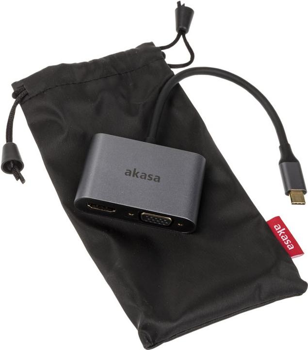 Produktbild Akasa USB Typ C — VGA| HDMI (Typ A) (USB Typ-C, VGA, HDMI, 18 cm)