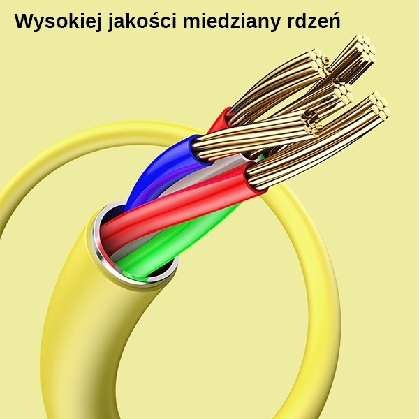 Image du produit Usams Câble U52 USB-C 2A Fast Charge 1m żółty/yellow SJ436USB03 (US-SJ436) (1 m, USB 3.2 Gen 1)