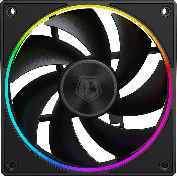 Actual product image ID-Cooling Set of 3 AF-127 120mm Black Fans aRGB Lighting (120 mm, 3x)