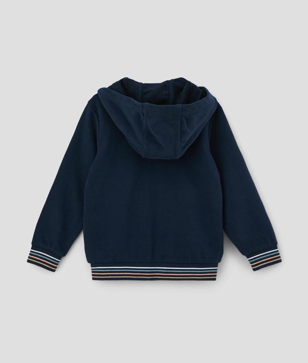 Produktbild s.Oliver Sweatshirt Jacke Sweatshirt-Jacke mit Reliefprint (104, 110)