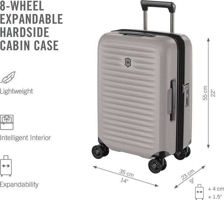 Immagine prodotto Victorinox Airox Advanced, bagaglio a mano Frequent Flyer, Bianco Pietra (37 l)