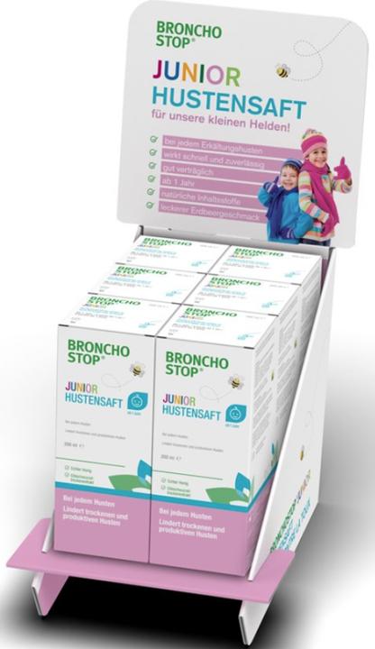 Image du produit Hänseler Bronchostop Junior Hustensaft Thekensteller befüllt 6 Stück (1 pièce(s))