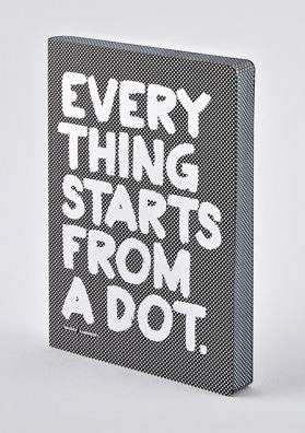 Produktbild Nuuna Everything starts from a dot (22 x 16.5 cm, Gepunktet, Weicher Einband)
