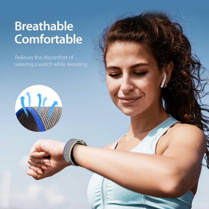 Image du produit Dux Ducis Bracelet Sport Velcro pour Apple Watch 8 / 7 / 6 / SE / 5 / 4 / 3 / 2 / 1 (38, 40, 41 mm) (38 mm, Nylon)