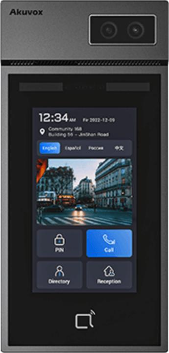 Actual product image Akuvox S535IP-Video-Türstation | Gesichtserkennung | 5" Touchscreen | 6 Zugangsmethoden | IP66/IK08