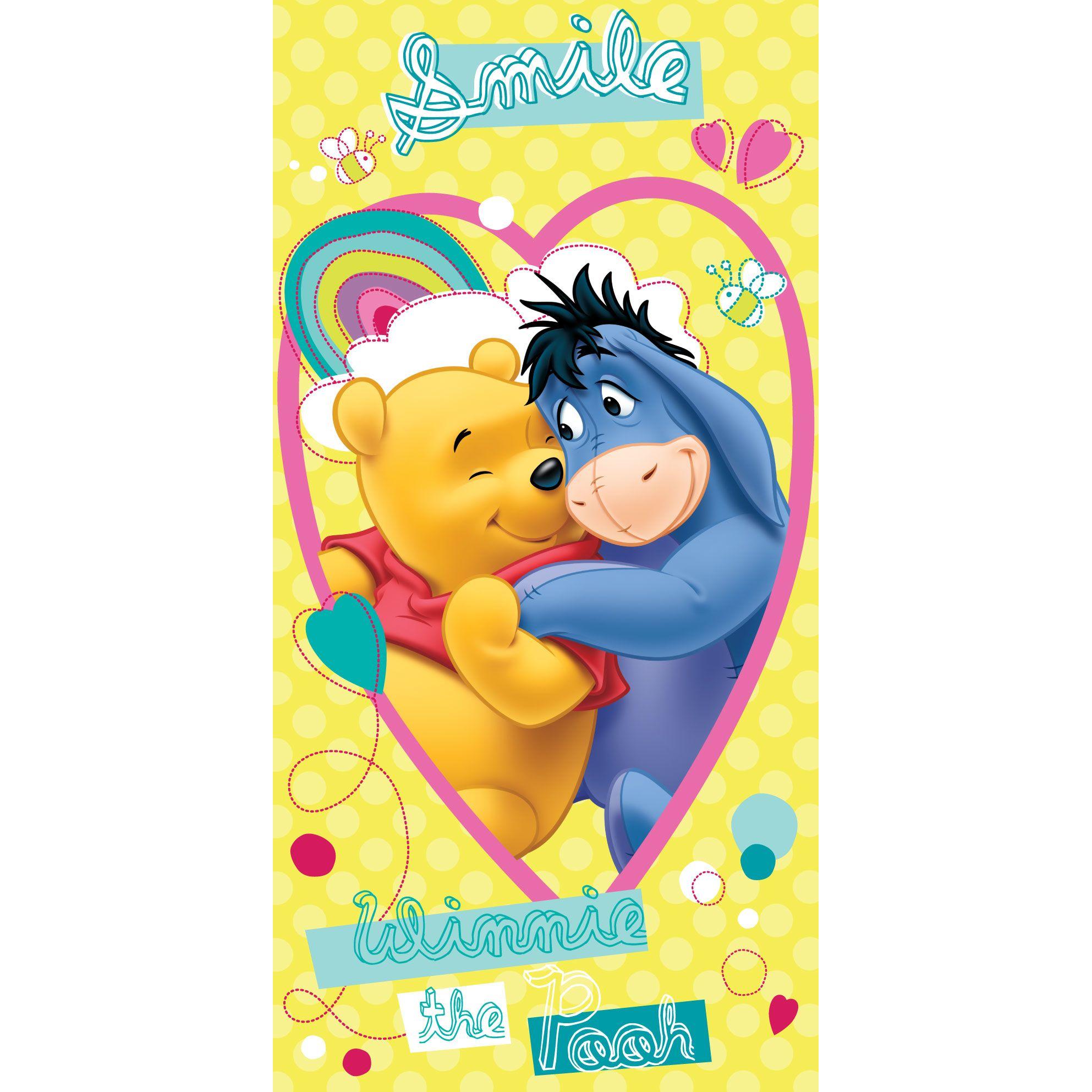 Tinisu, Strandtuch, Winnie Puuh Handtuch Baumwolle Strand Badetuch 70x140cm (70 x 140 cm)