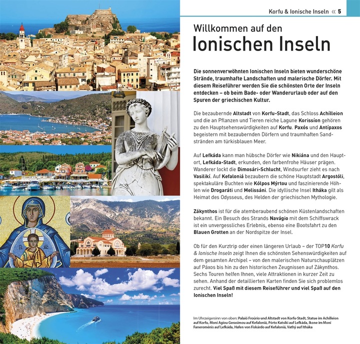 Produktbild TOP10 Reiseführer Korfu & Ionische Inseln (Deutsch, DK Verlag Reise, 2024)