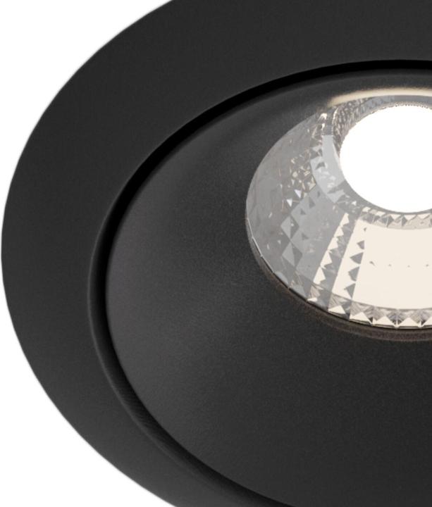 Produktbild Maytoni Yin LED Downlight, Einbauleuchte 12W Schwarz Warmweiss Ø98mm (1100 lm)