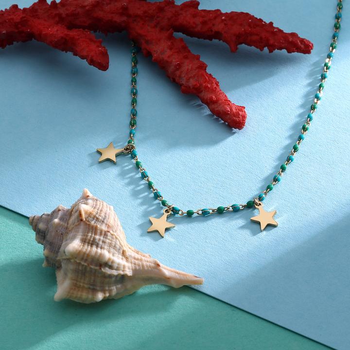 Immagine prodotto La Petite Story Collana di stelle dell'amicizia (Smalto, Acciaio inossidabile)
