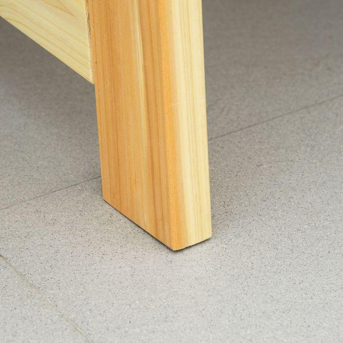 Actual product image Swisshandel24 Garden bench 2-seater wooden park bench bench up to 220 kg bench patio bench with backrest garden