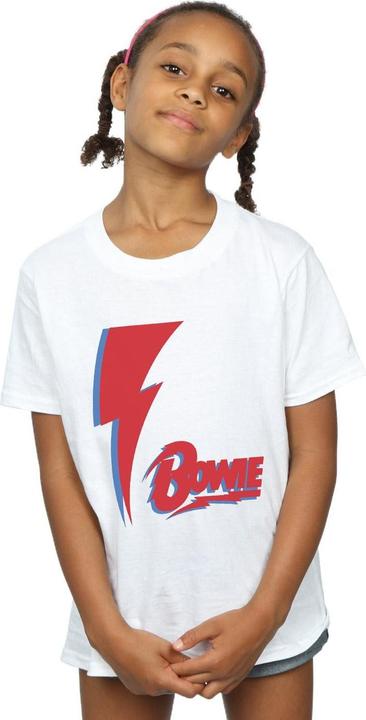 Produktbild David Bowie Red Bolt TShirt Mädchen (128)