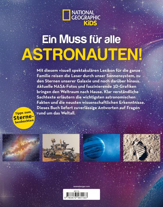 Produktbild Ravensburger National Geographic Kids - Lexikon des Weltalls ein visuell spektakuläres Nachschlagewerk zu (Deutsch)