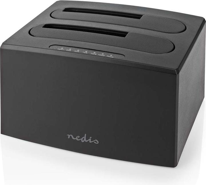 Actual product image Nedis Hard Drive Docking Station | USB 3.2 Gen1 | USB Type-A | 2 Hard Drives | 2.5 / 3.5 " | USB 3.2