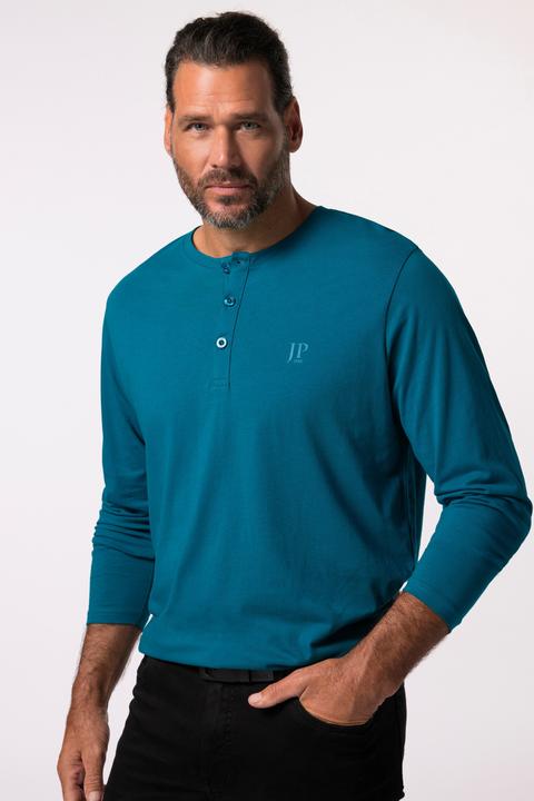 Produktbild JP1880 Henley, Basic, Shirt, Langarm, Knopfleiste, bis 8XL (3XL)