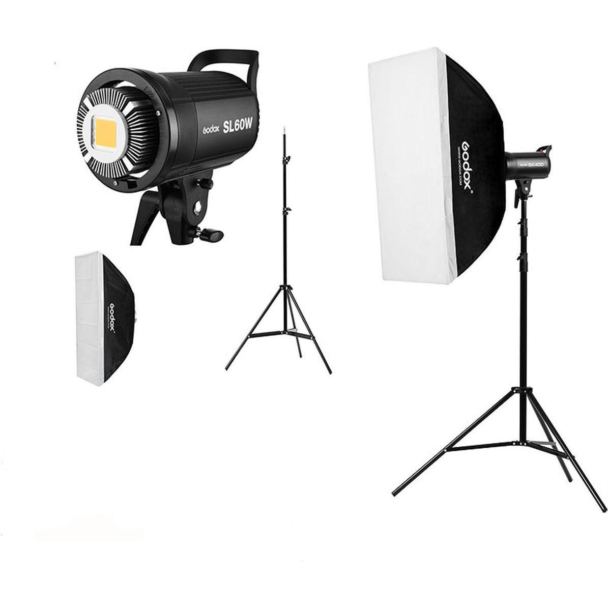 Godox SL60IID Duo Kit (Videocamera), Luce continua