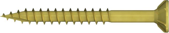 Produktbild Reisser R2 Spanplattenschrauben, Flachsenkkopf, PZ, Teilgewinde, 5,0 x 50, Stahl, verzinkt, gelb, 1xgleit... (200 Schrauben pro Stück)