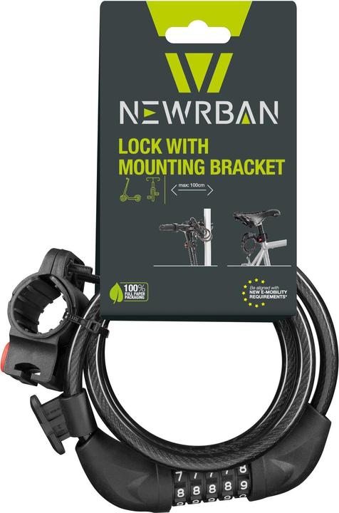 Actual product image Newrban Cable Lock (100 cm)
