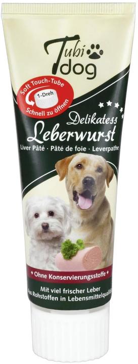 Image du produit Tubidog Pâte à saucisse de foie Delikatess pour chiens (1 pcs, 75 g)