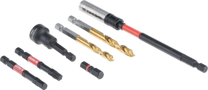 Produktbild Facom Sechskant, Phillips, Pozidriv, Torx Bitsatz schlagfest, 50teilig, Länge 25 mm, 63 mm