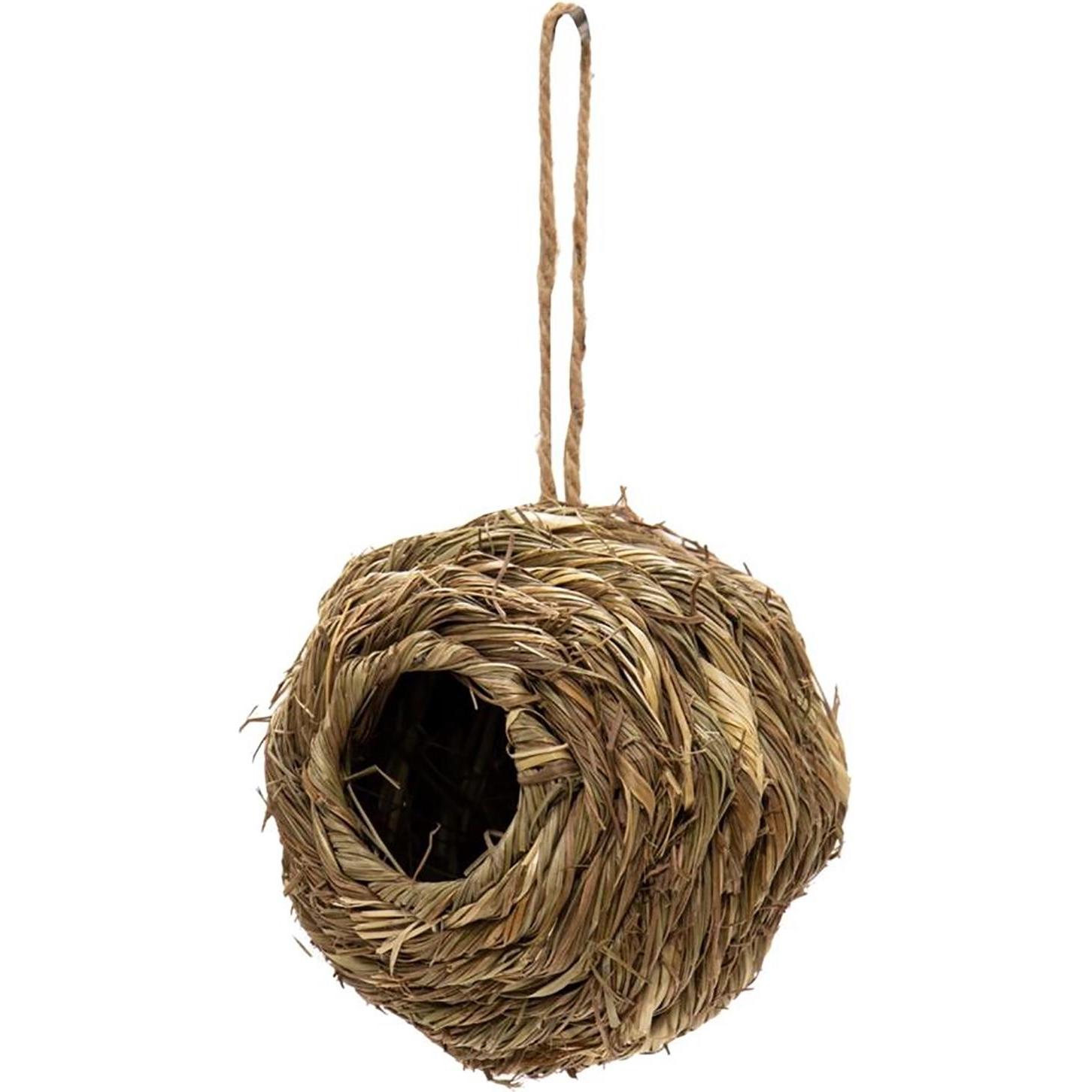 HTI-Living Vogelhaus Natur, Gras, Vogelhaus