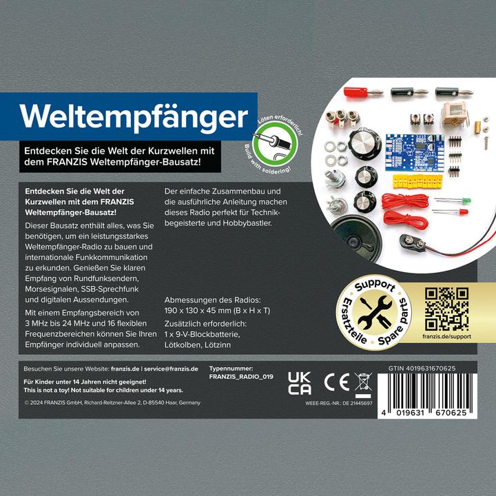 Productafbeelding Franzis Bouw je eigen wereldontvanger